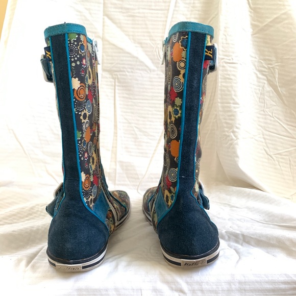 Killah Retro Floral mid-calf Boots US 8.5 - Picture 4 of 12